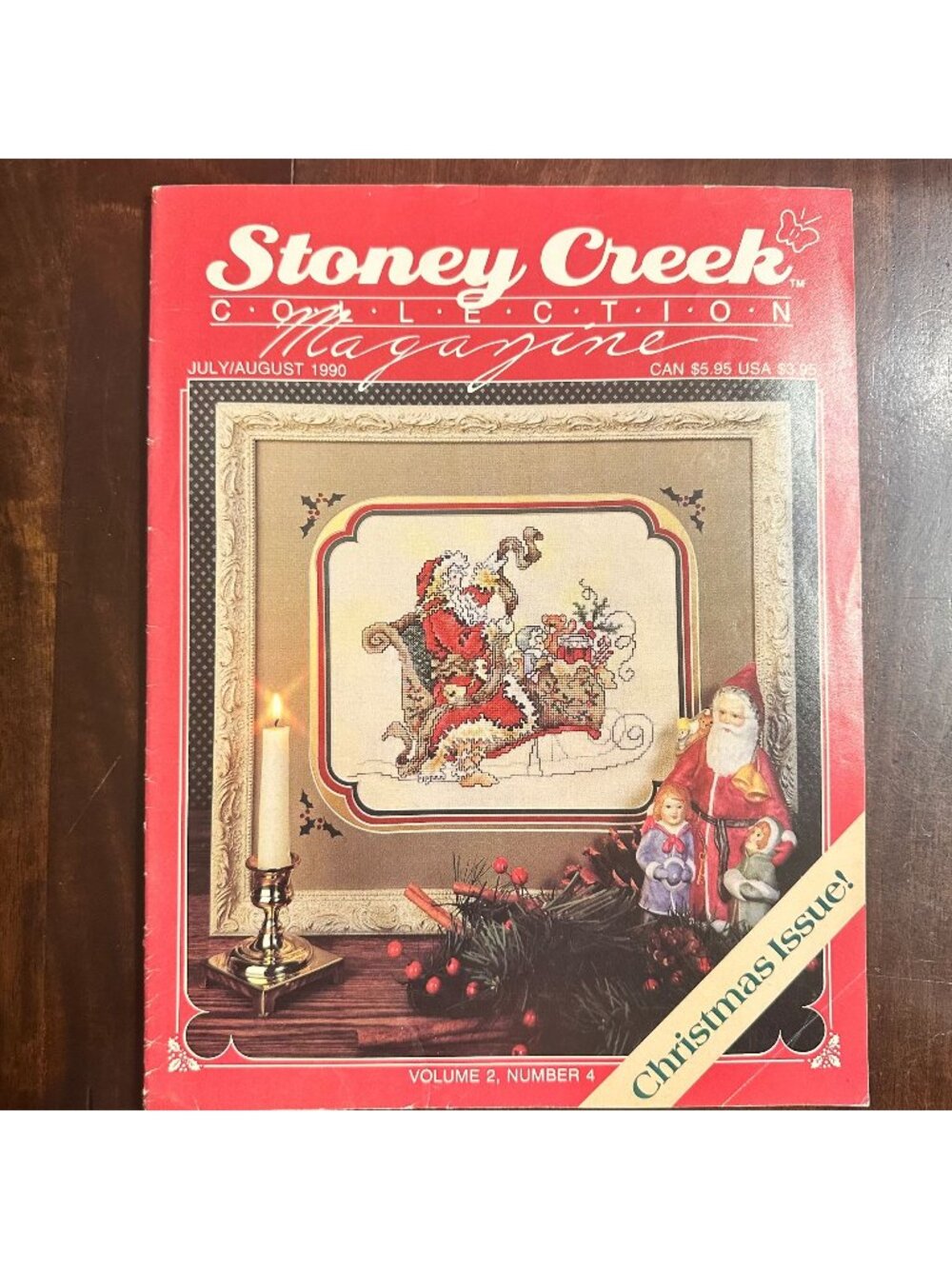 Stoney Creek Collection Magazinem 1990 Vol 2 No 4 Cross-Stitch Patterns Christma